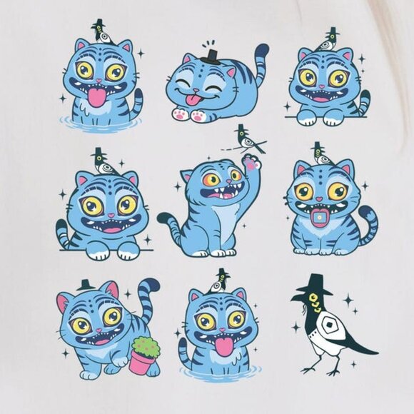 Cute Demon Hunter Tiger Comfort Shirt, Derpy the Tiger And Bird Demon Hunter 99 - Picture 2 of 5